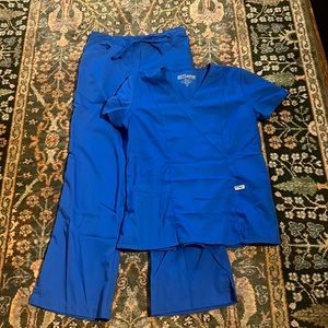Greys Anatomy blue scrub set Sm, Med